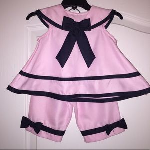 Rare Editions Matching Sets - Rare Editions Baby Girl Pink Sailor Outfit Rare Editions Matching Sets - Rare Editions Baby Girl Pink Sailor Outfit